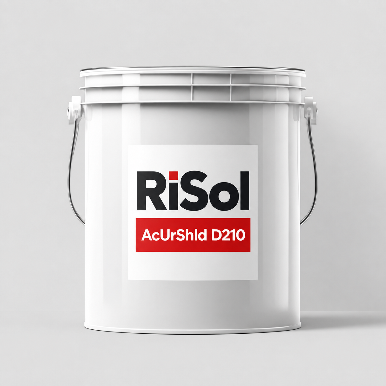 AcUrShld D210 — 2К акрил-полиуретанды жабын — RiSol өнімінің ақ өнеркәсіптік ыдысы