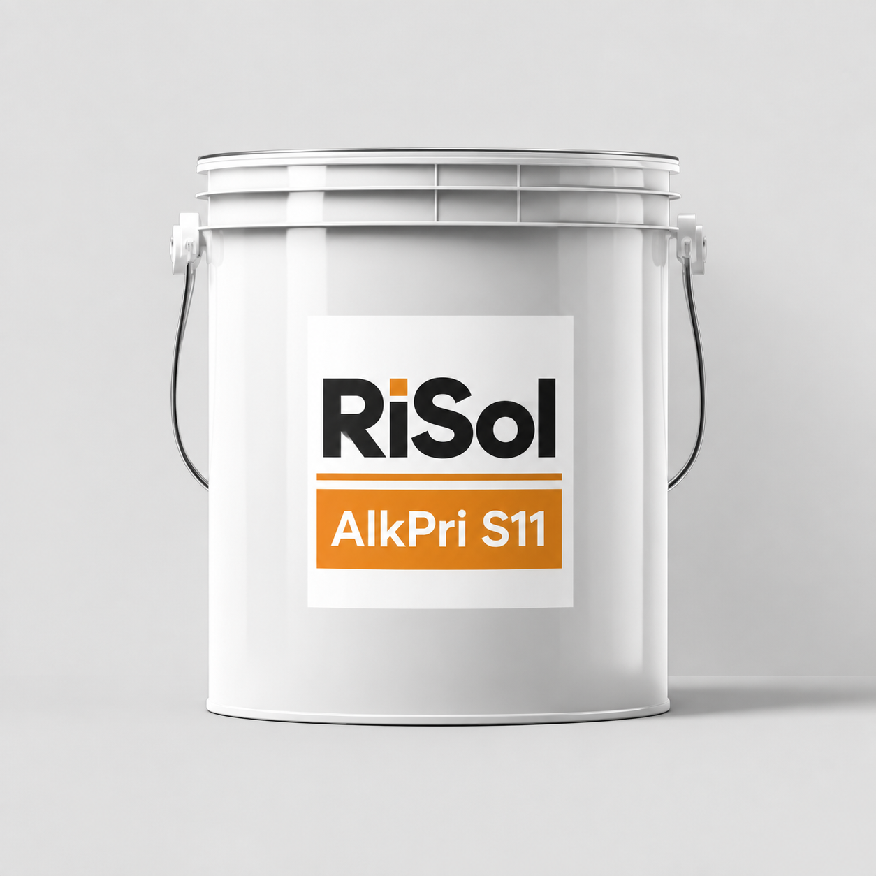 AlkPri S11 — 1К алкидті коррозияға қарсы астар — RiSol өнімінің ақ өнеркәсіптік ыдысы