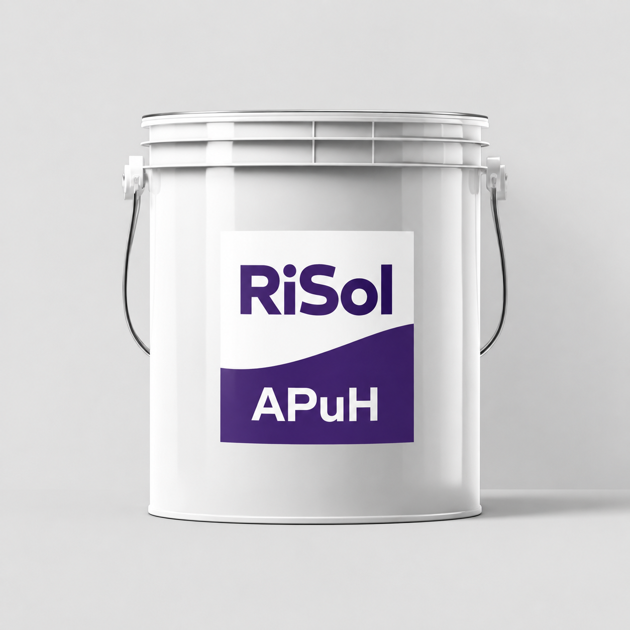 APuH — алифатты полиизоцианатты қатайтқыш — RiSol өнімінің ақ өнеркәсіптік ыдысы