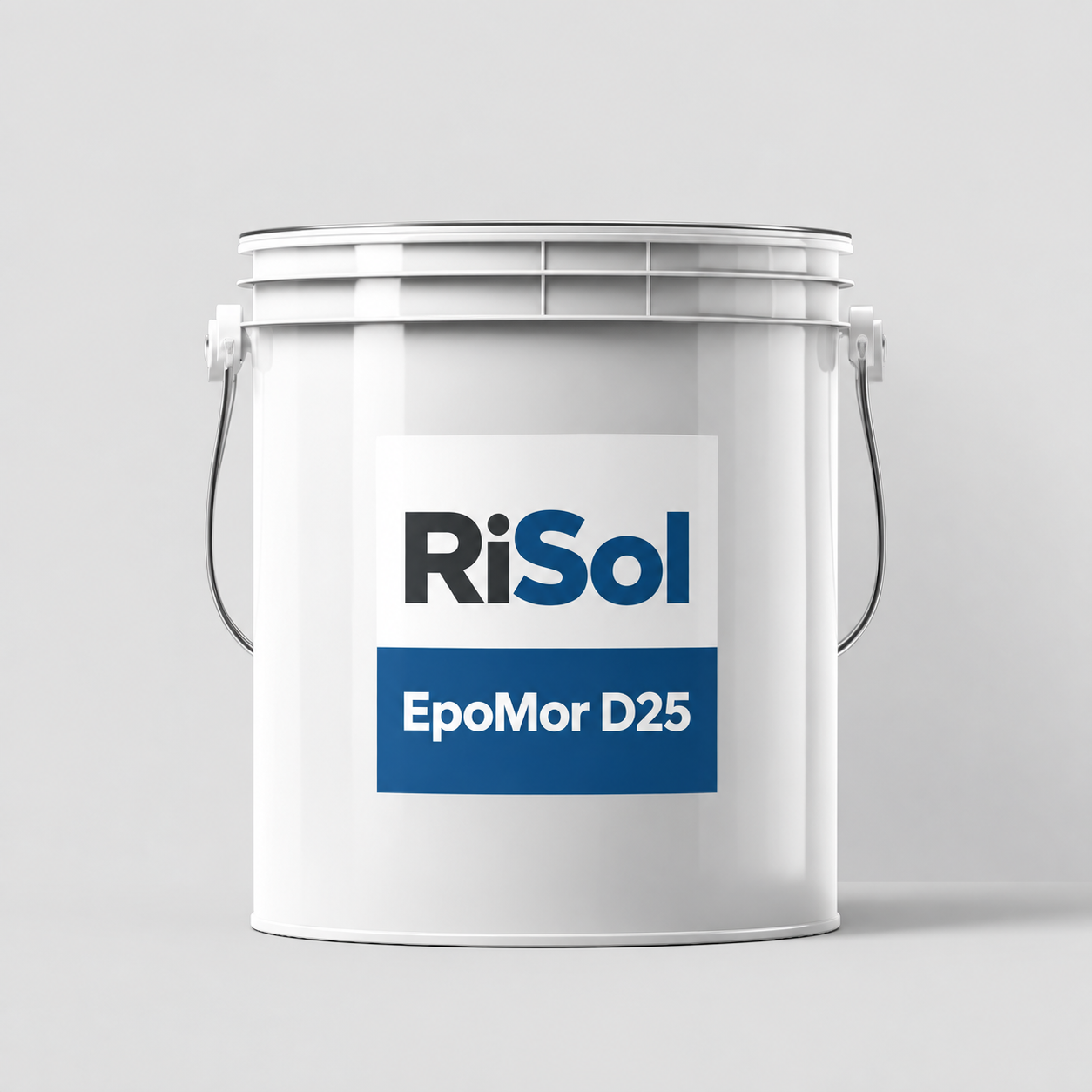 EpoMor D25 — 2К эпоксидті аралық жабын — RiSol өнімінің ақ өнеркәсіптік ыдысы
