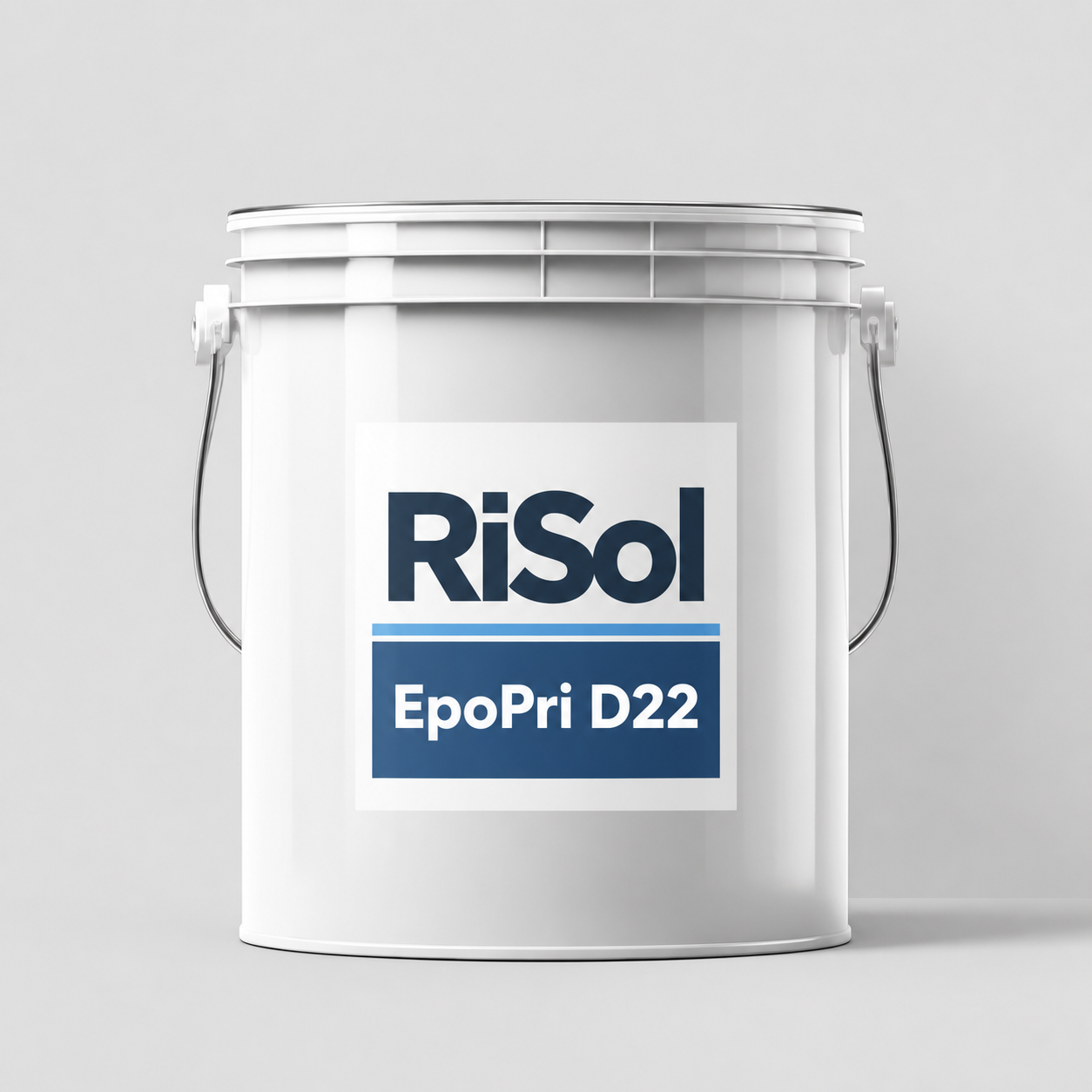 EpoPri D22 — 2К эпоксидті коррозияға қарсы астар — RiSol өнімінің ақ өнеркәсіптік ыдысы
